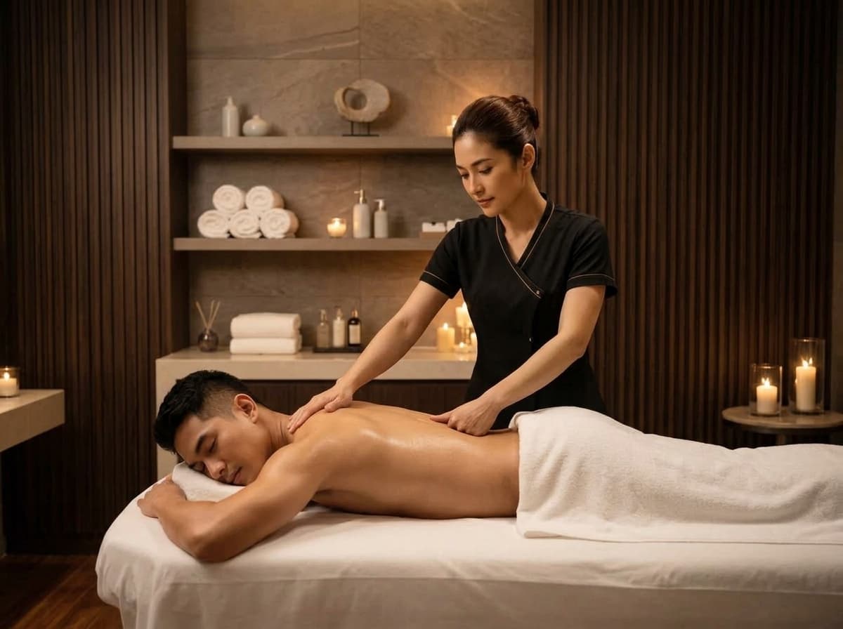 Back and shoulder body massage in Banani Dhaka