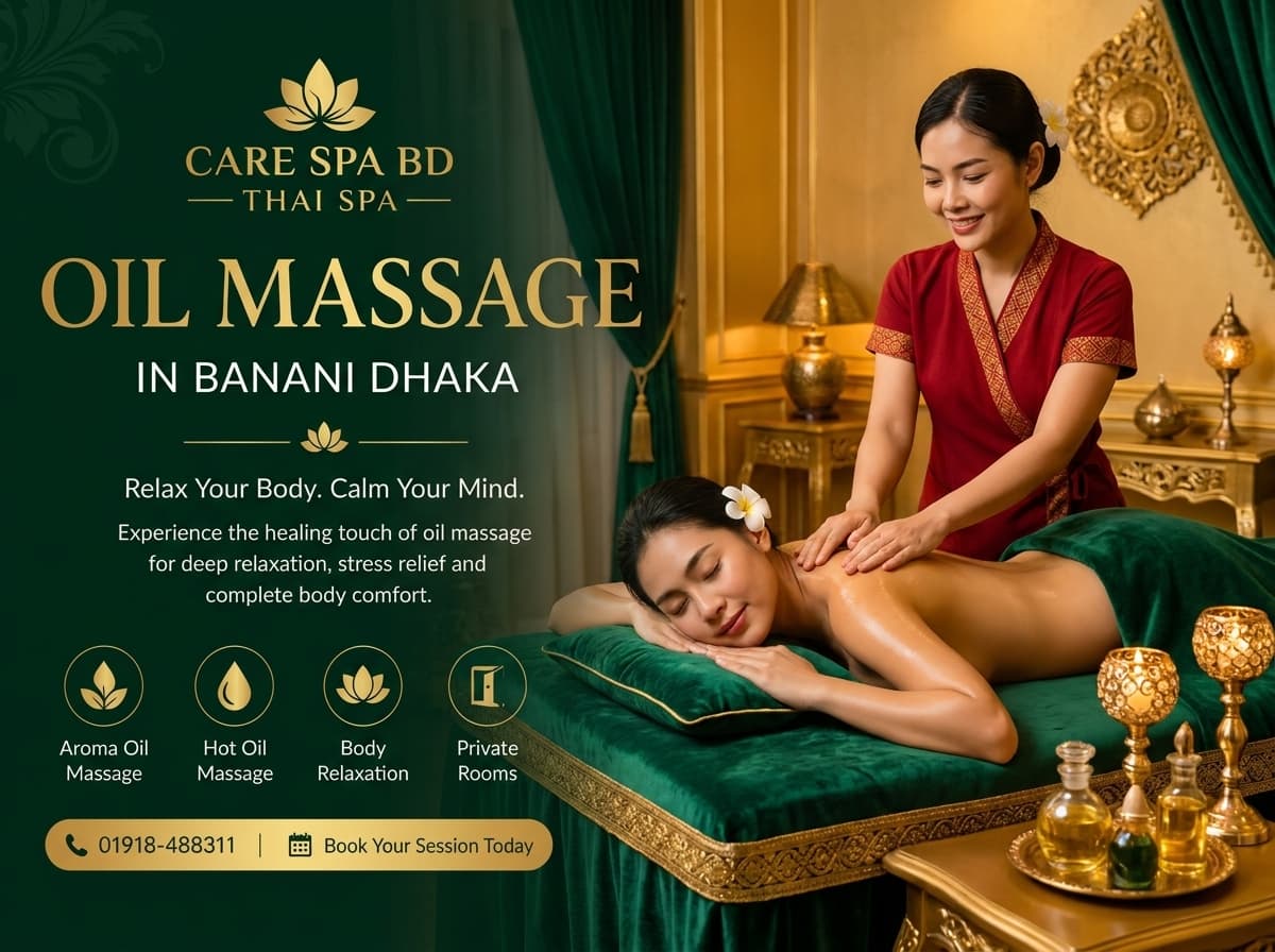 Oil massage services in Banani Dhaka private spa room