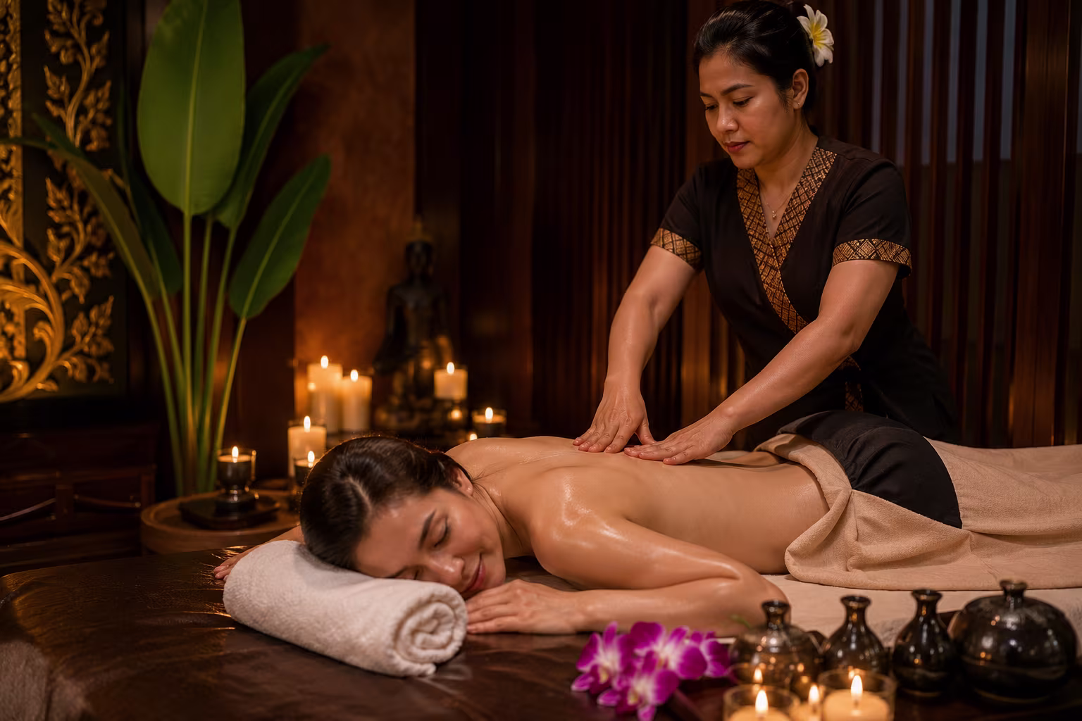 private full body massage room in Banani Dhaka