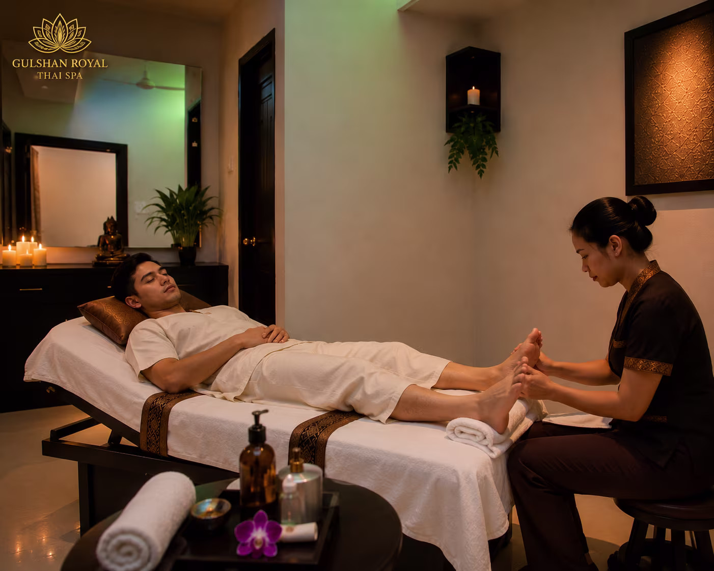 private foot reflexology room in Banani Dhaka