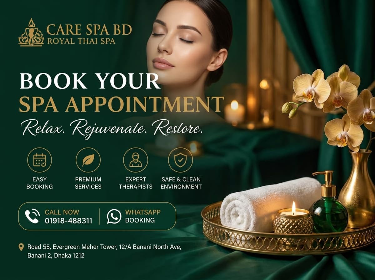 spa booking Banani dhaka massage appointment room Banani