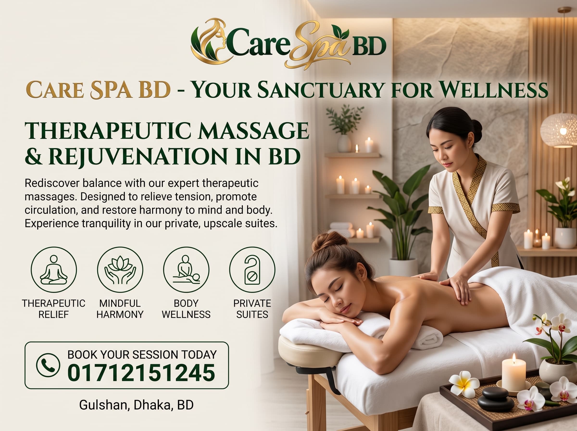 Best Thai massage in Banani Dhaka private Thai massage room in Banani